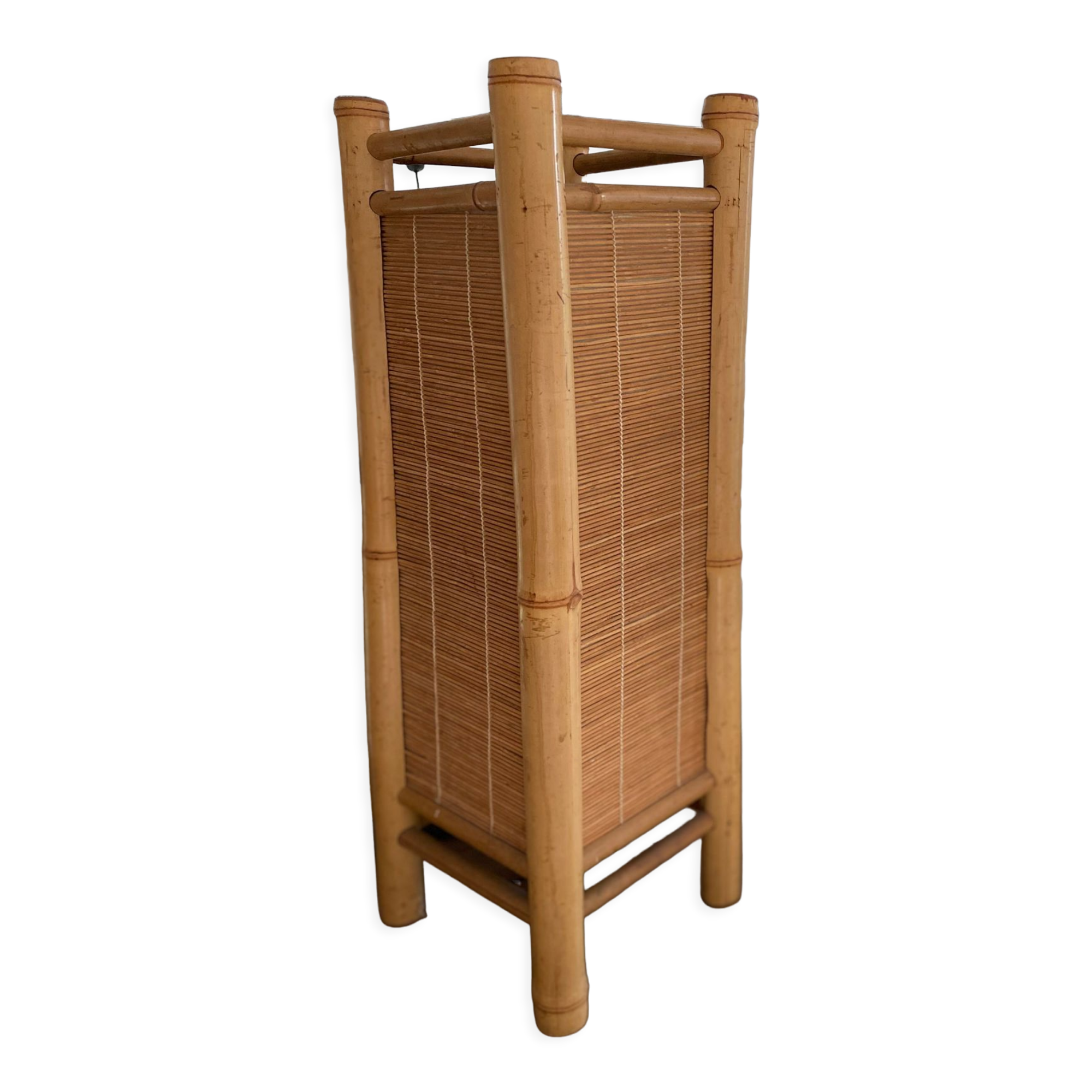 Vintage bamboo table lamp