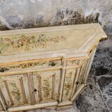 Hand-painted Venetian-style sideboard, mid-20th century