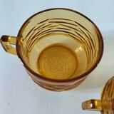 Duo of vintage vereco sunflower cups