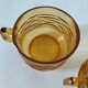 Duo of vintage vereco sunflower cups