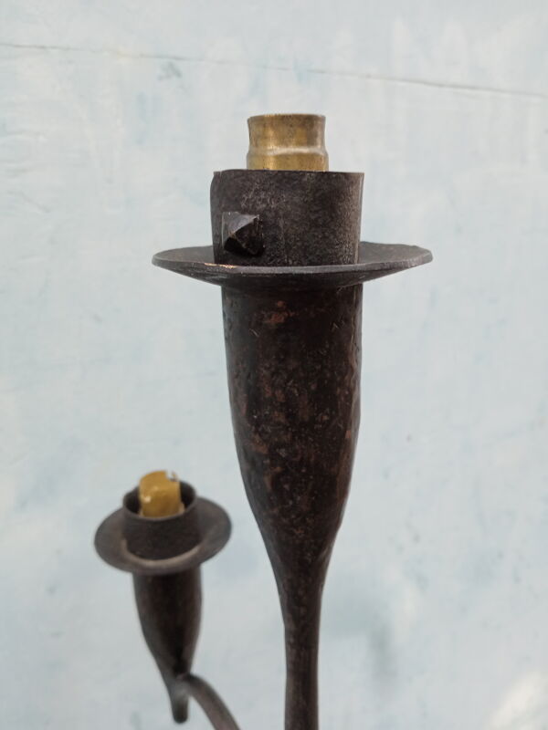 Lampadaire vintage fer forgé