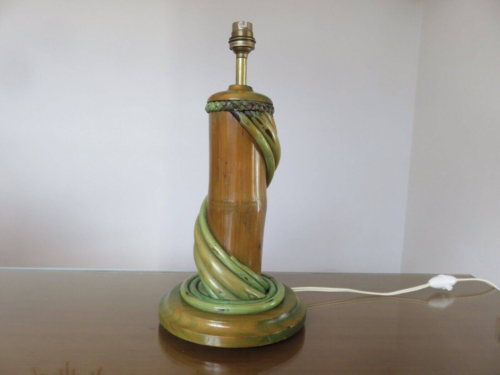Bamboo lamp from the 60s and 70s
