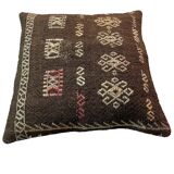 Vintage turkish kilim cushion cover , 55 x 55 cm