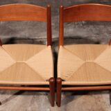 Dining Chairs by Hans Wegner for Carl Hansen & Søn,Denmark 2 CH37 and 2 CH36