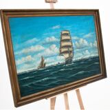 Painting "Sailing ship at sea".