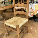 Table ronde bois et verre