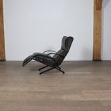 P40 Lounge Chair By Osvaldo Borsani For Tecno In Original Leather, Italy 1960s