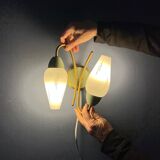 Opal glass wall lamp