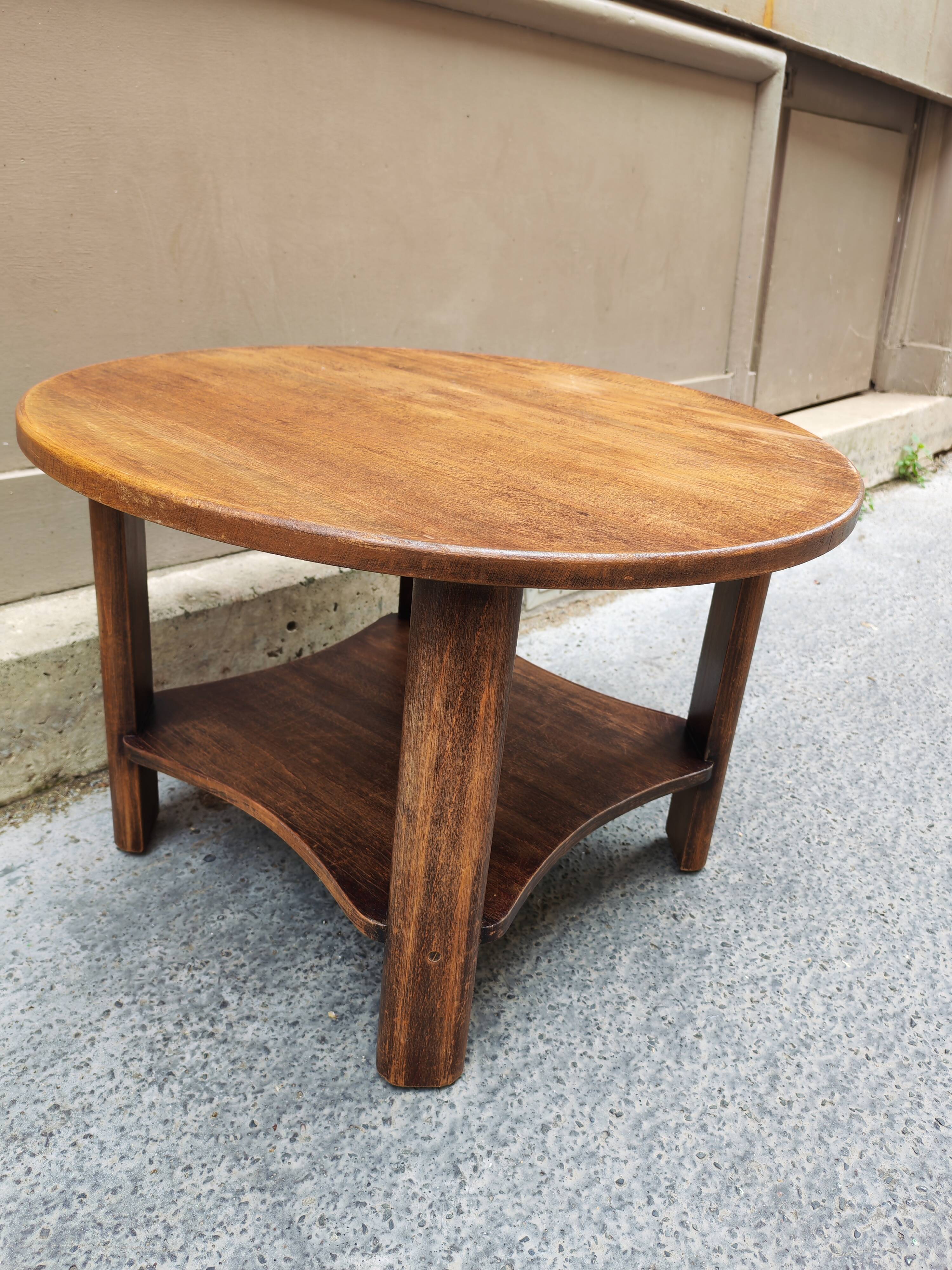 Art Deco coffee table in wood