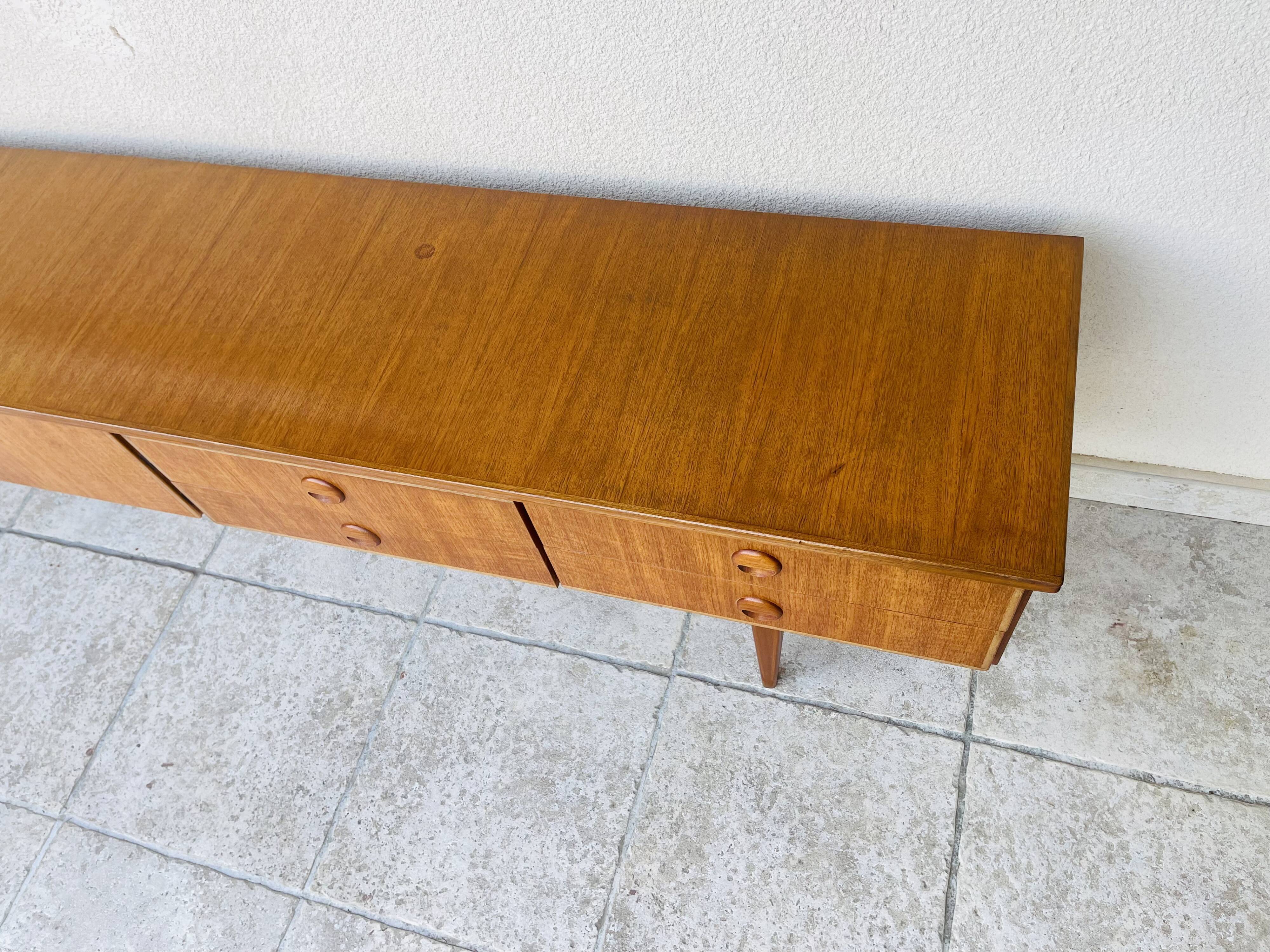 Scandinavian teak row