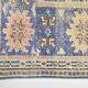 Grand Tapis Oushak Vintage, Laine Fait Main, Pêche et Bleu, 194x267 Cm