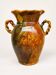 Ancient large vase in glazed speckled terracotta