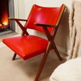 Vintage Italian armchair in Scandinavian style.