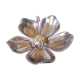 Individual ashtrays on decorative metal flower