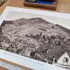 Ribeauvillé, Alsace, photo plate printed in 1942.