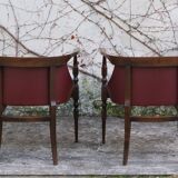 Wooden office chairs, 1950s, set of 2