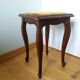 Tabouret bois et velours