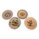4 assiettes en faïence de Saint-Clément