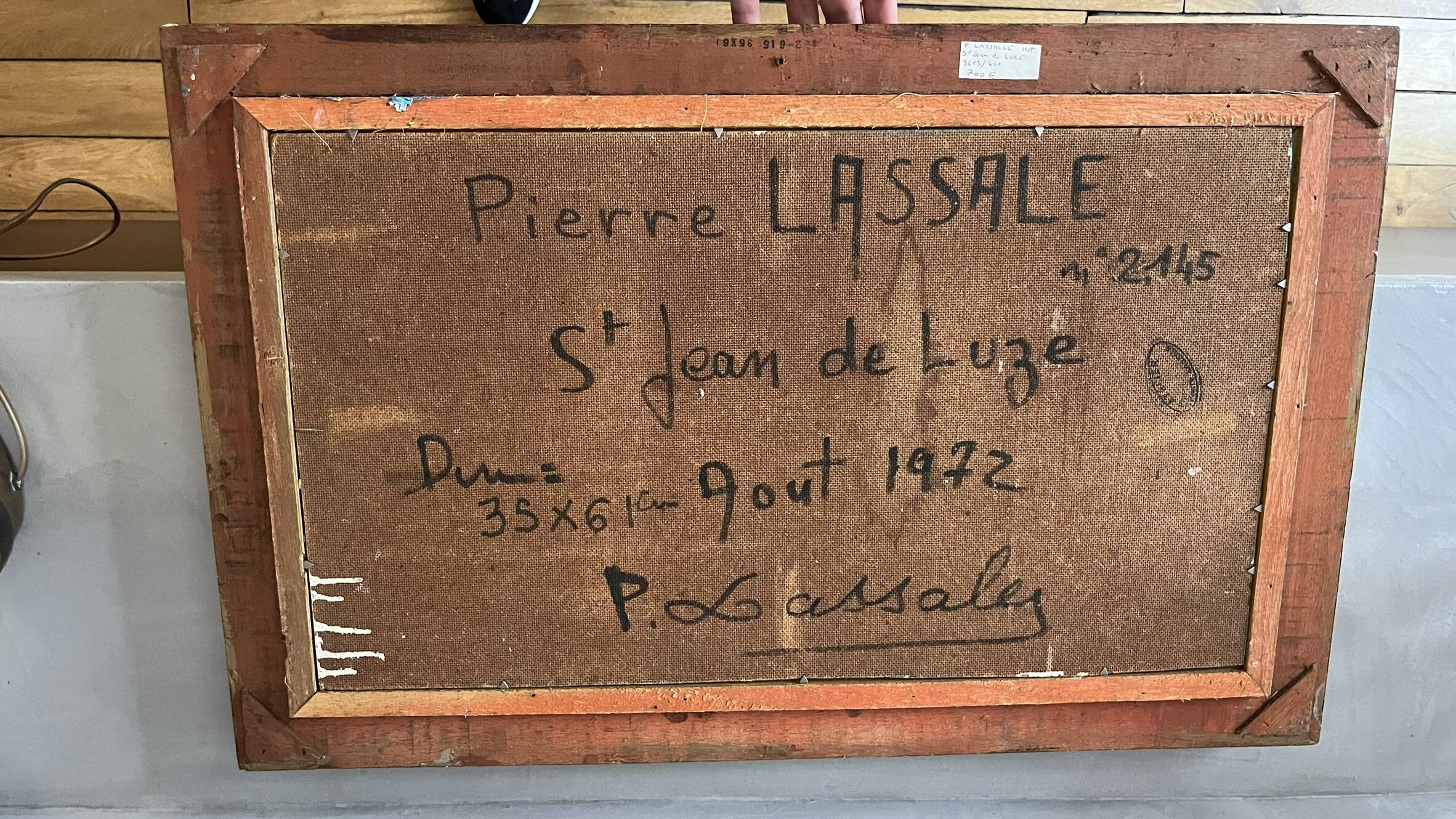 Oil painting of Saint Jean de Luze