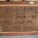 Oil painting of Saint Jean de Luze