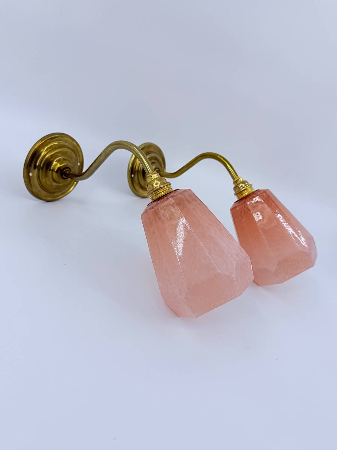 Paire d'appliques col de cygne