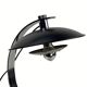 Midcentury chrome desk or table lamp, pink marble base