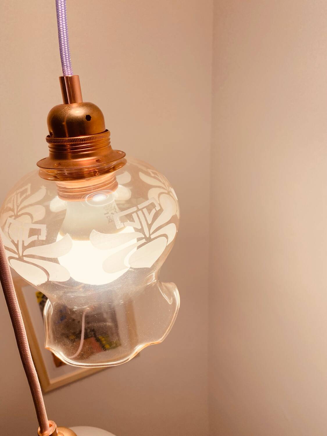 Pastel waterfall pendant light