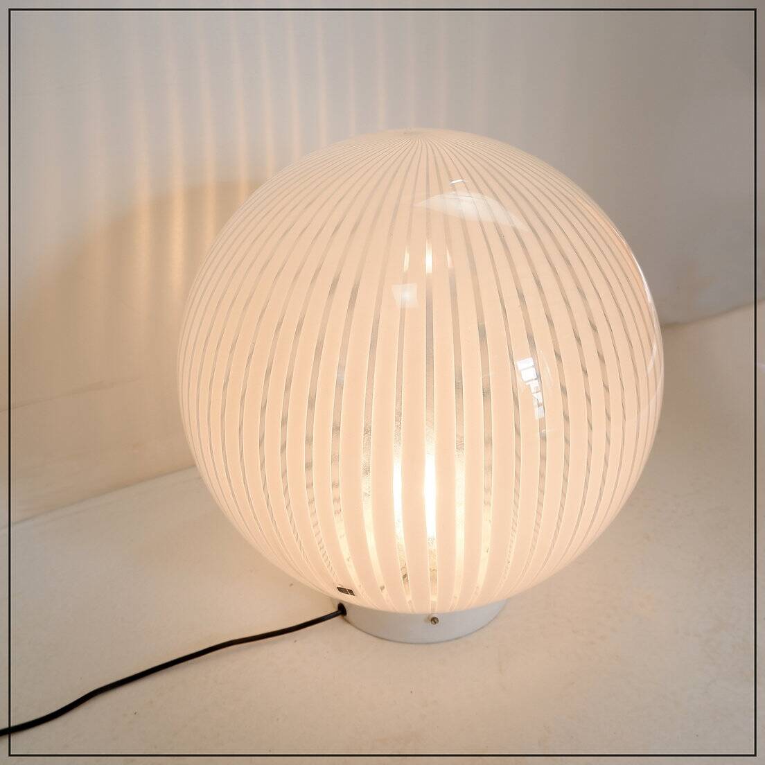 Table lamp from the Tessuti series for Venini, Murano 1970s - Ø 40cm