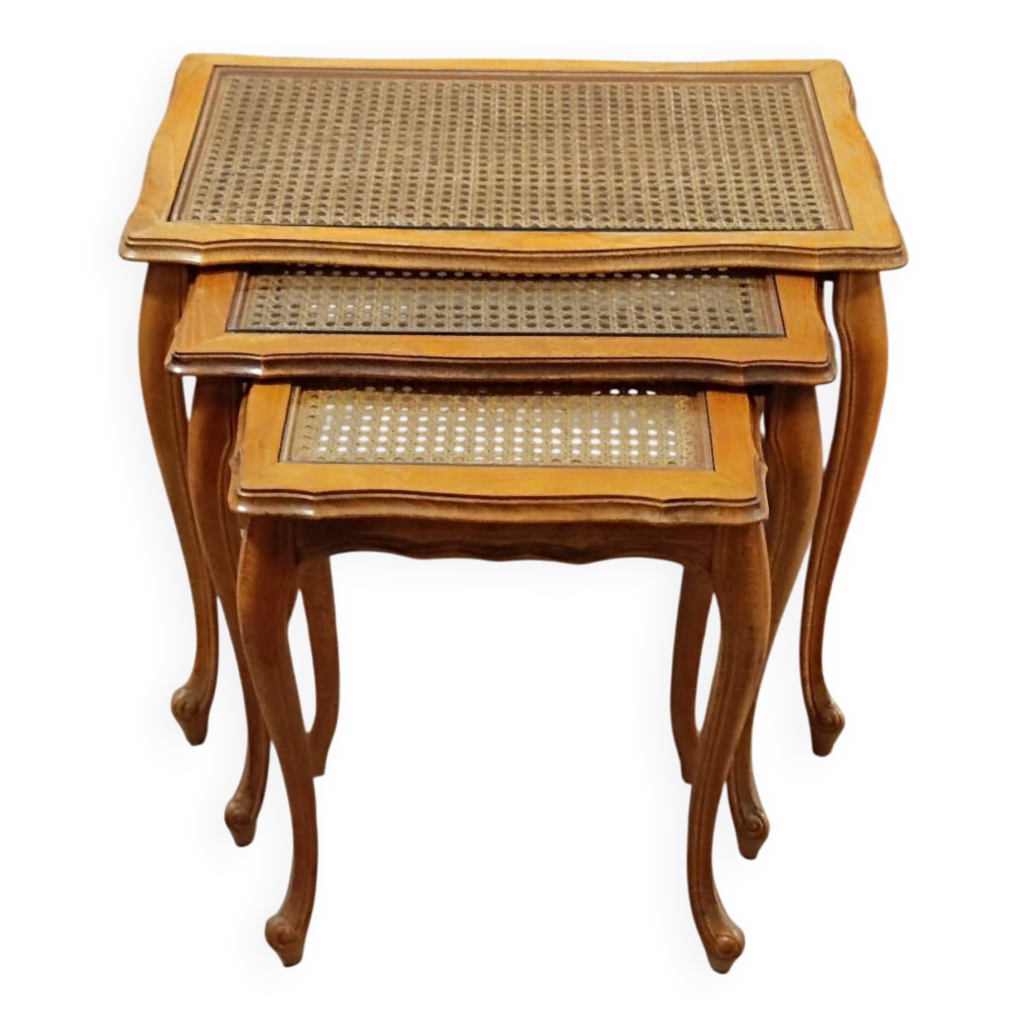 Antique vintage nesting table