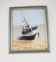 Oil on Wood Framed and Signed Henri Merlet : Blue Fishing Boat