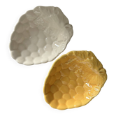 2 grape bowls in slipware