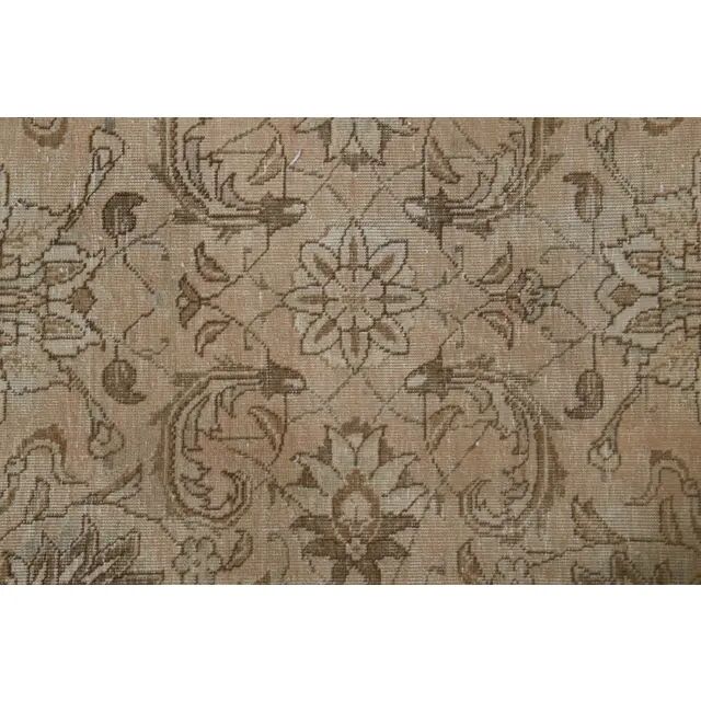 1970s Vintage Persian Handmade Wool Orange Area Rug 282x384