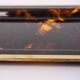 Vintage Italian Brass and Acrylic Glass Tray, 1970s