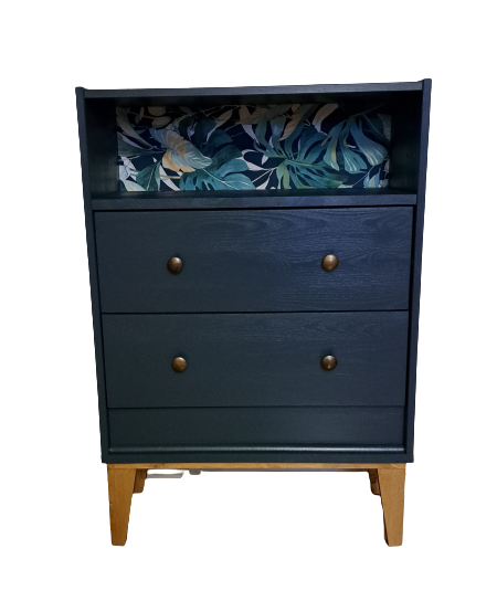 Commode niche bleu ganne