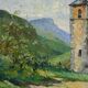 Oil on Canvas "The Bell Tower" – Late 19th Century