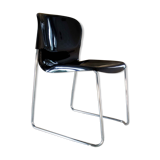 SM 400 chair, Gerd Lange, black and chrome, 70s