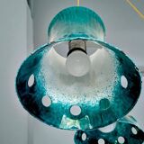 Green cast iron cascading chandelier