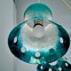 Green cast iron cascading chandelier
