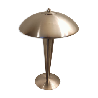 Mushroom lamp said vintage brushed stainless steel liner