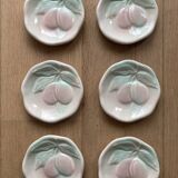 6 small ceramic plates