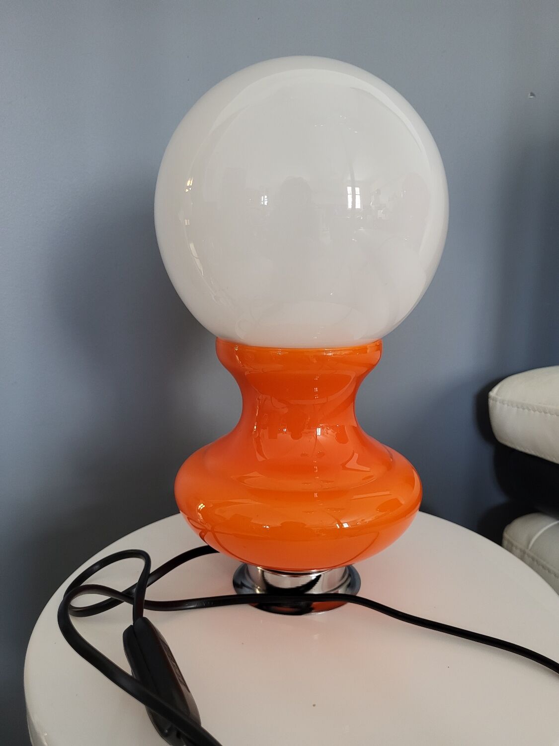 Lampe en verre