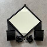 Art Deco wrought iron mirror