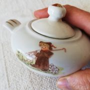Lot dînette Vintage soupière et deux petites assiettes