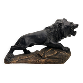 Roaring lion Art Deco signed Magioni