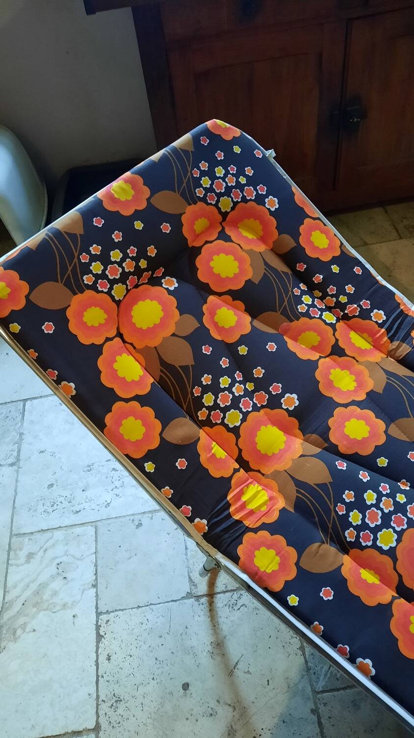 Vintage floral camping folder
