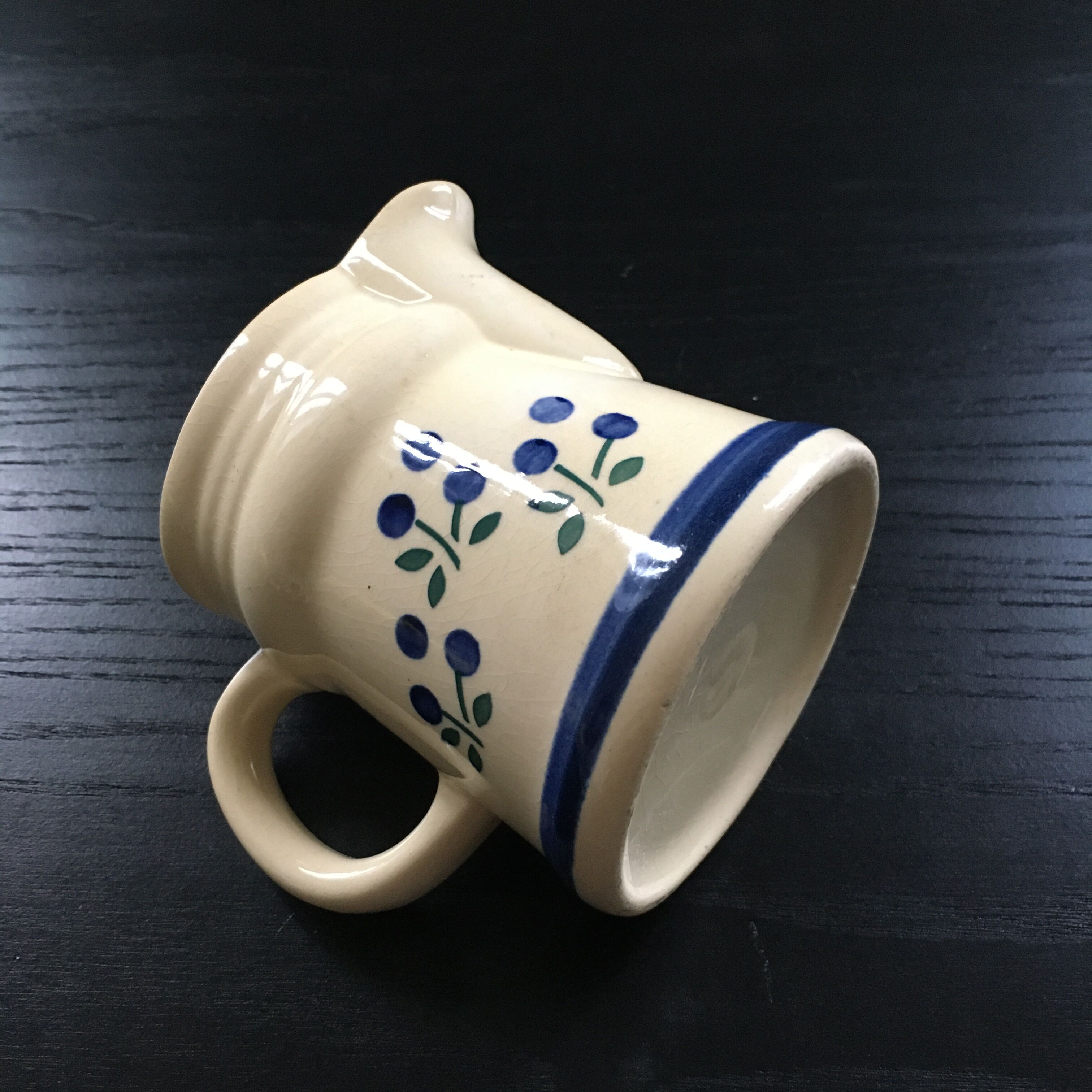 Blue Scandinavian décor milk jug