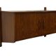 Vintage wall cabinet compact wall system 1960s teak veneer