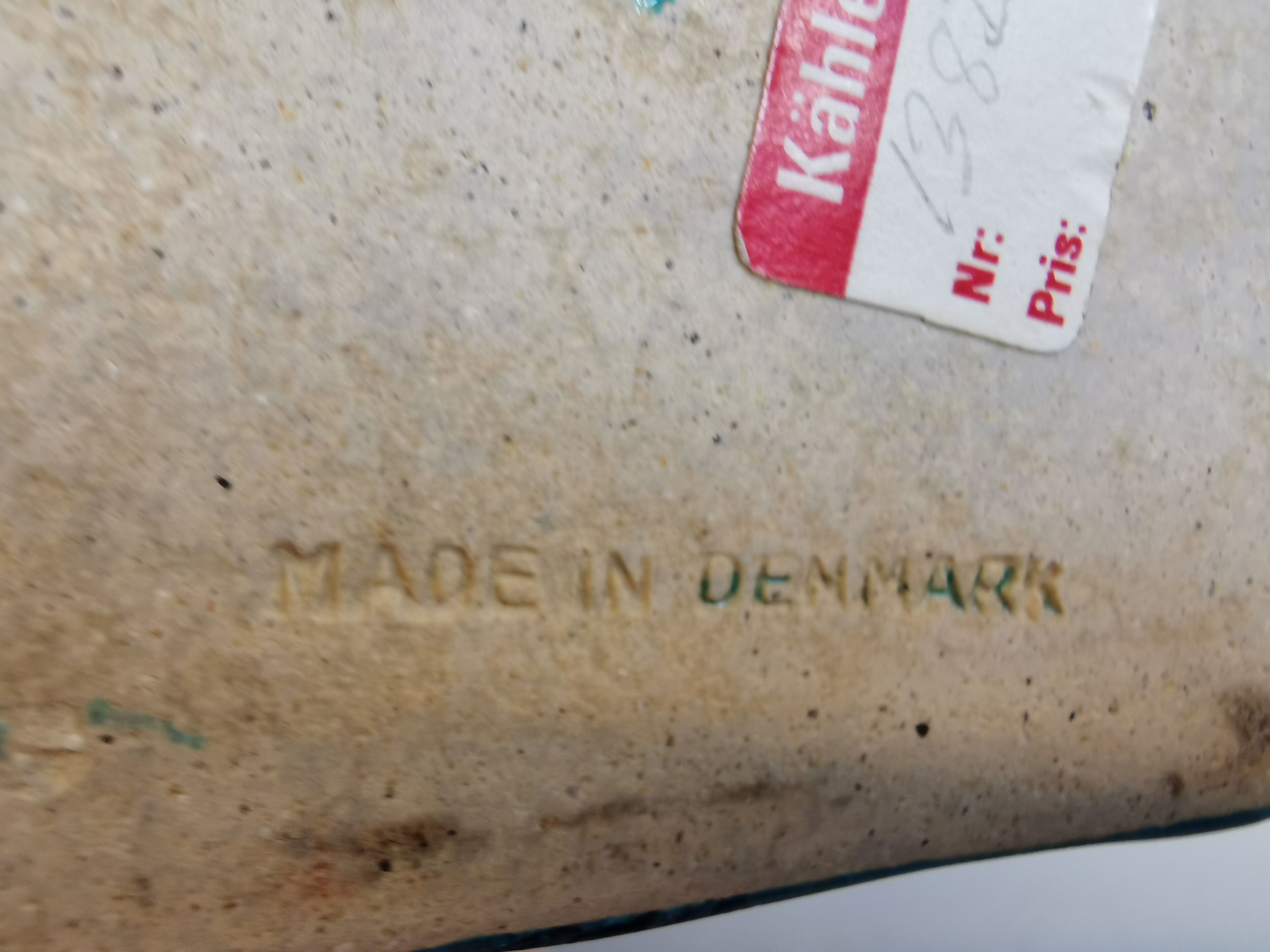 Table lamp, in ceramic, designed by Nils Kähler, for his, grandfather's company Hak