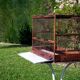 Cage à oiseaux bois année 50