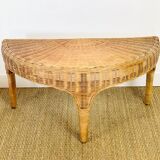 Lotus meditation chair and its rattan table